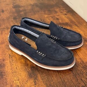 Sperry Original Double Sole Venetian loafers in navy leather boys 5M